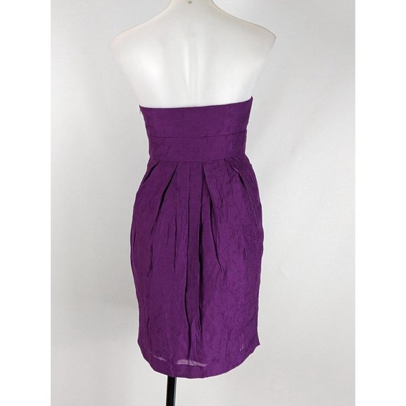Wayne By Wayne Cooper Womens Dress Size 10 Purple Lined Strapless A-Line NEW - Picture 3 of 8